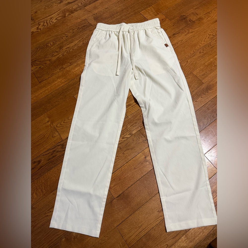 Womens Cream Joggers